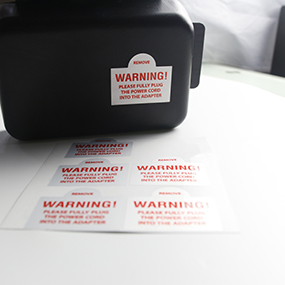 美规UL-CSA-rohs标准-WARNING警告标-耐高温标签印刷厂家-阻燃类标签-线缆标签 WARNING警告标应用